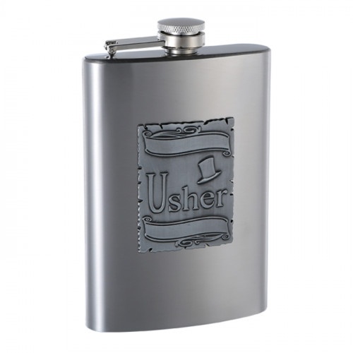 8Oz Customizeable Gift Flask For Usher