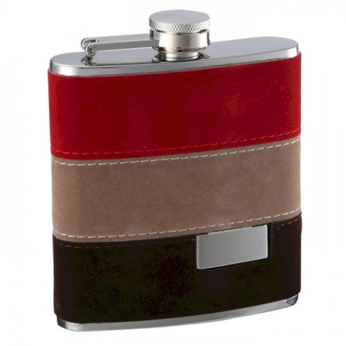 6Oz Felt Wrapped Hip Flask With Personalization