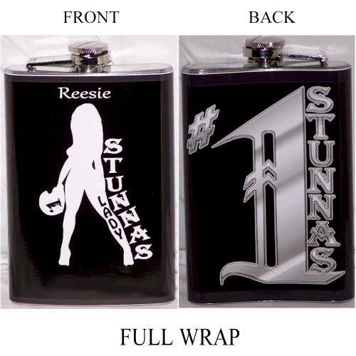 Custom Graphic Wrapped Flasks