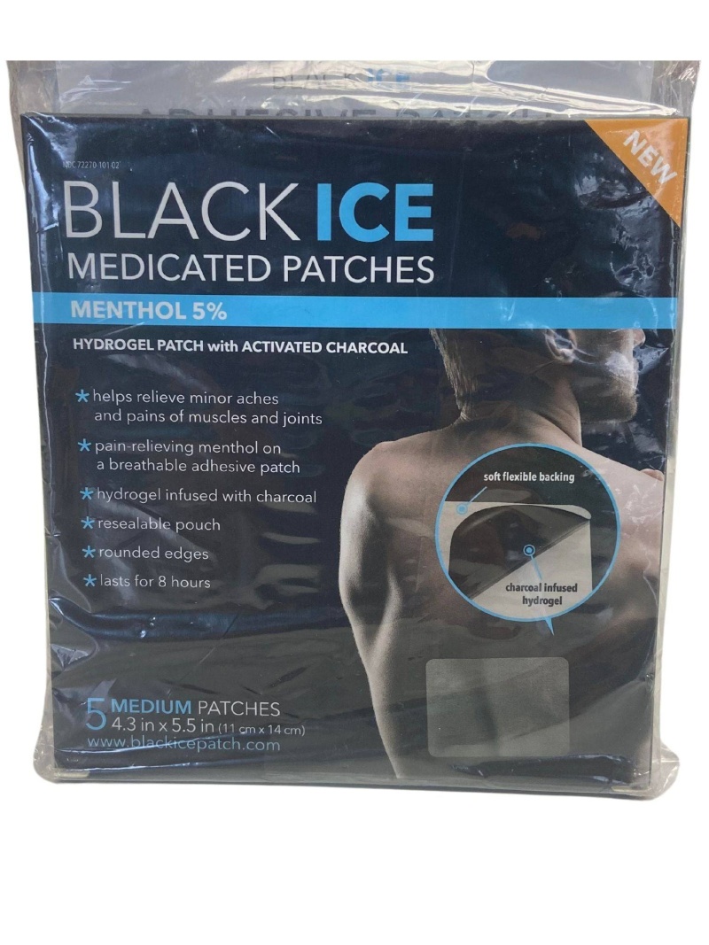 Black Ice Medicated Patches Menthol 5%