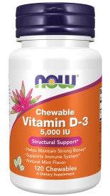 Vitamin D-3 Chewable 5,000 Iu - 120 Count