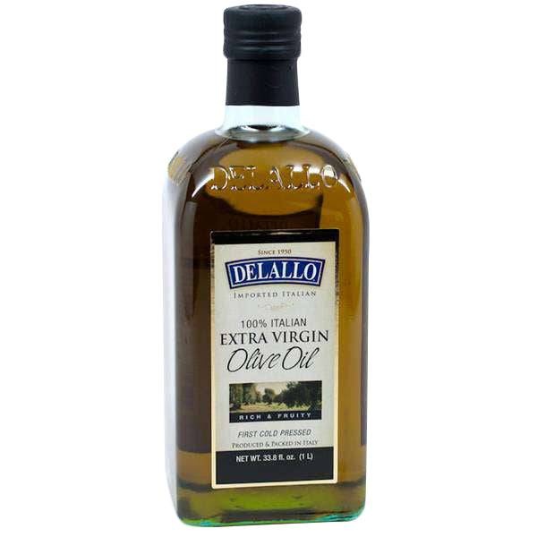Olive Oil, Extra Virgin, Delallo - 33.8 Oz