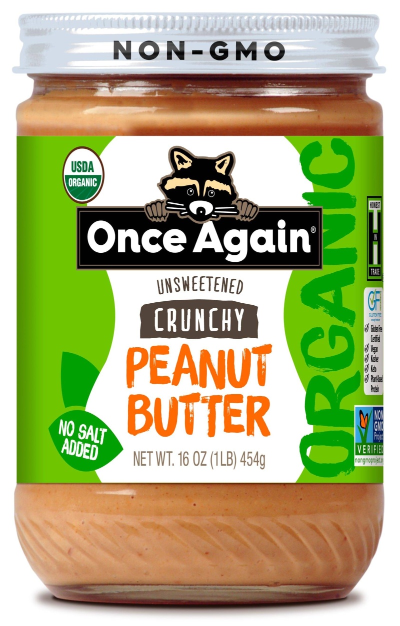 Organic Peanut Butter, Crunchy - 16 Oz