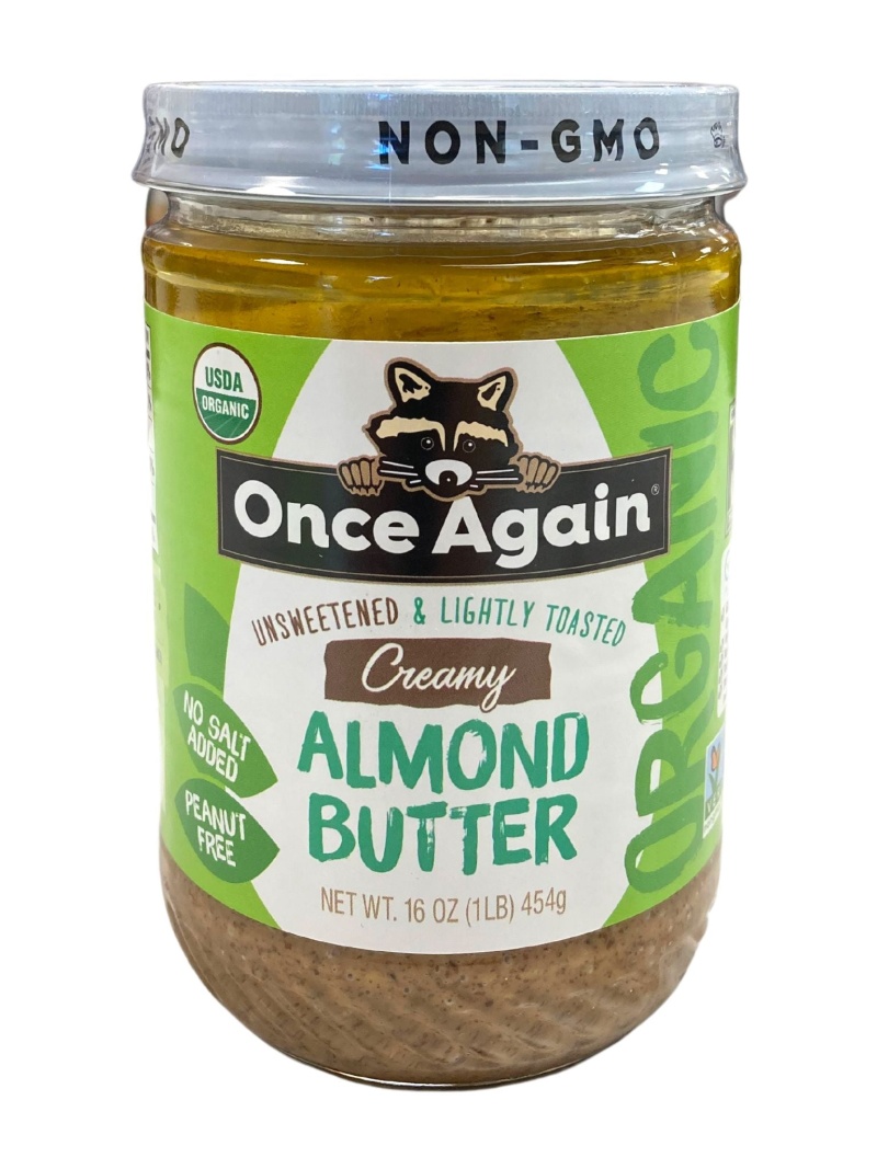 Organic Almond Butter, Lightly Toasted, Creamy - 16 Oz