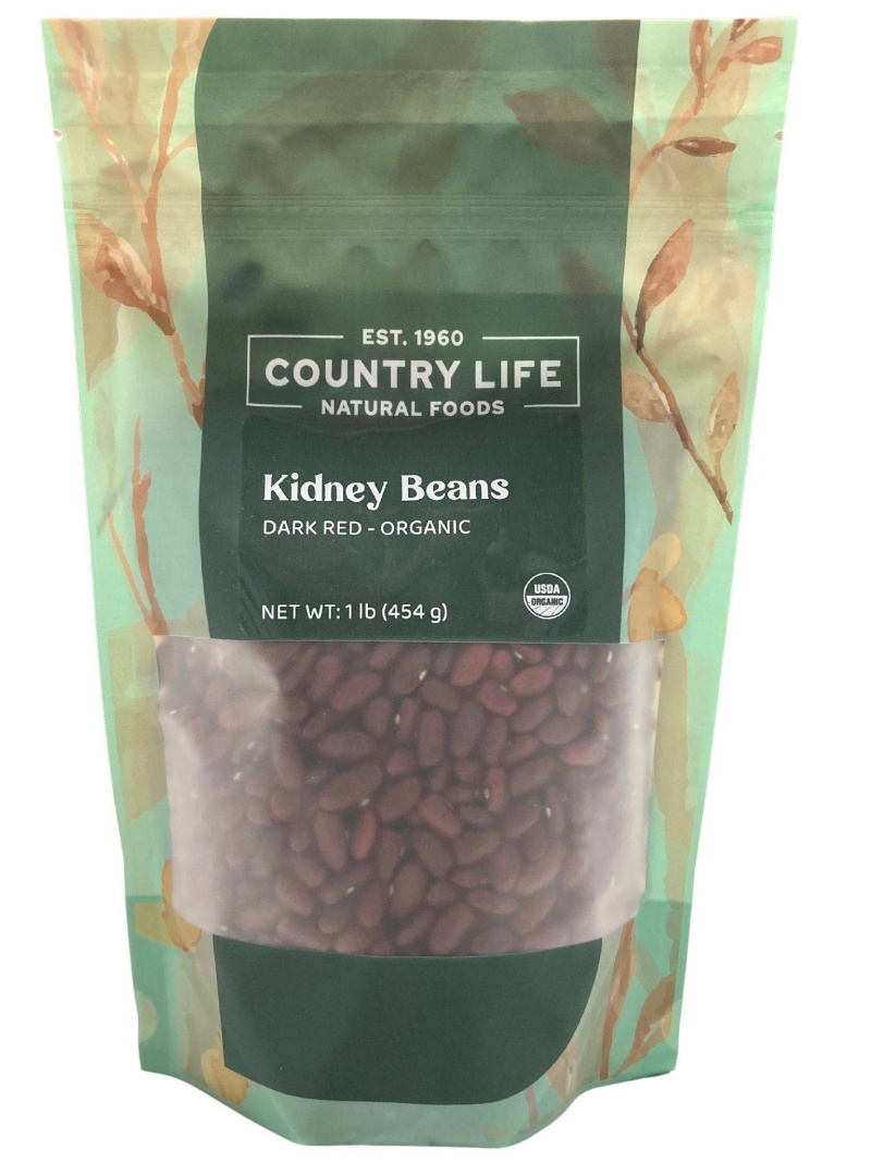 Kidney Beans, Dark Red, Organic