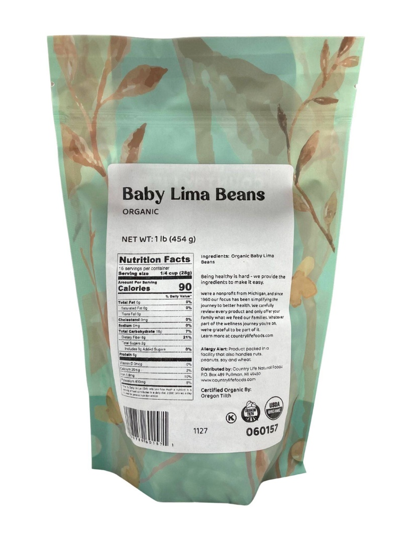 Organic Lima Beans, Baby