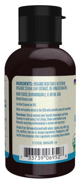 Glycerite, Organic, Stevia