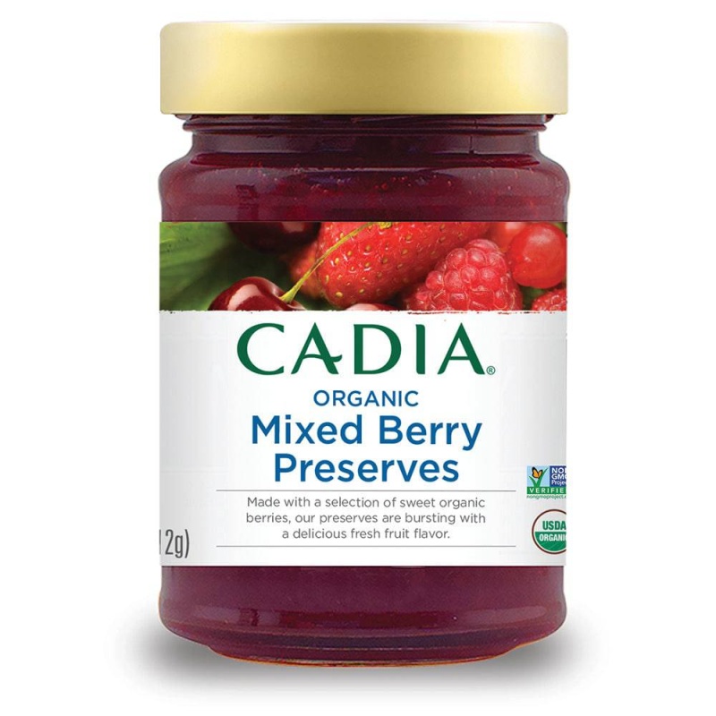 Mixed Berry Preserves, Organic, Cadia - 11 Oz