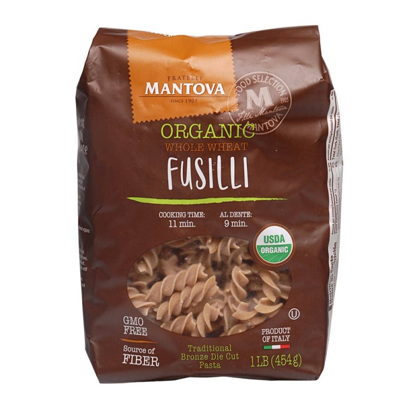 Whole Wheat Fusilli, Organic - 1 Lb