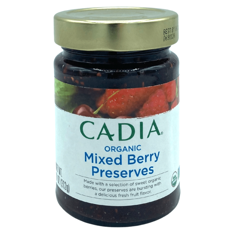 Mixed Berry Preserves, Organic, Cadia - 11 Oz