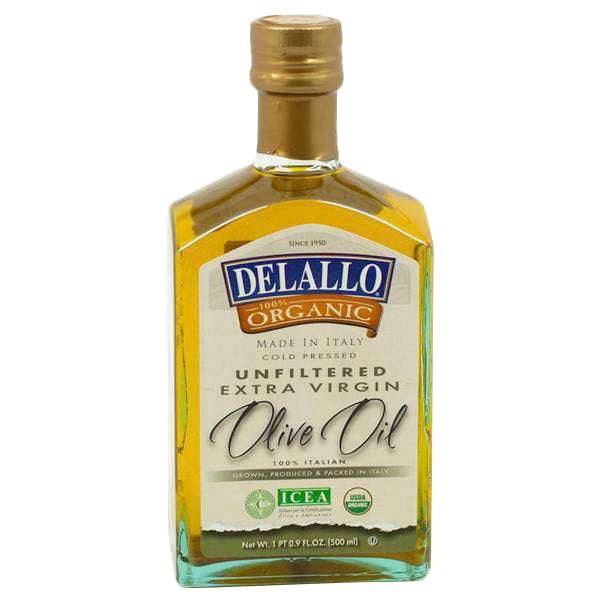 Olive Oil, Extra Virgin, Organic, Delallo - 16.9 Oz