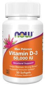 Vitamin D-3 50,000 Iu Max Potency - 50 Count