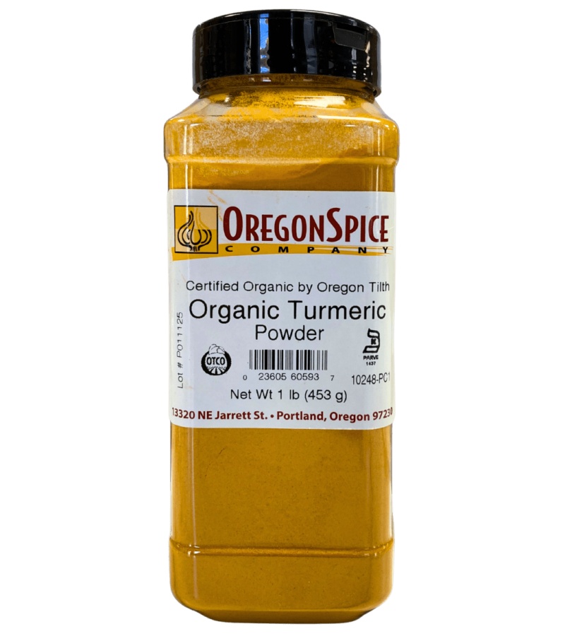 Turmeric In Store Oregon Spice Company Organic Ground Turmeric 1 Lb - Non-GMO, Kosher, Vegan