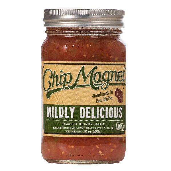 Chip Magnet Salsa, Mildly Delicious (Mild, Vinegar Free) - 16 Oz