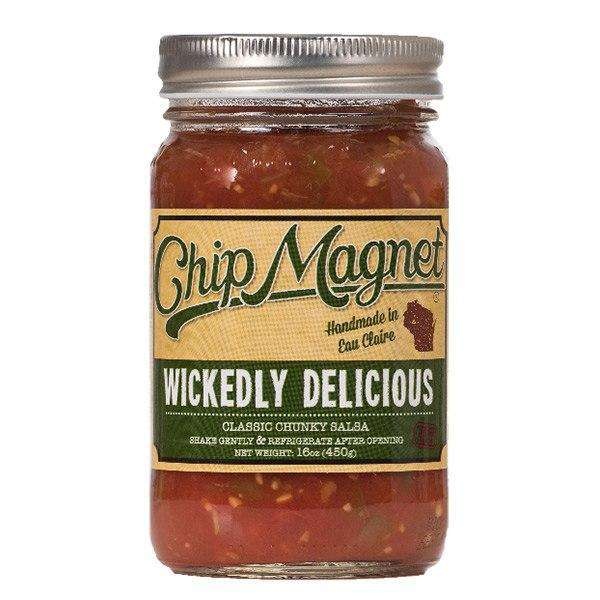 Salsa, Hot, Wickedly Delicious, Vinegar Free, Chip Magnet - 16 Oz