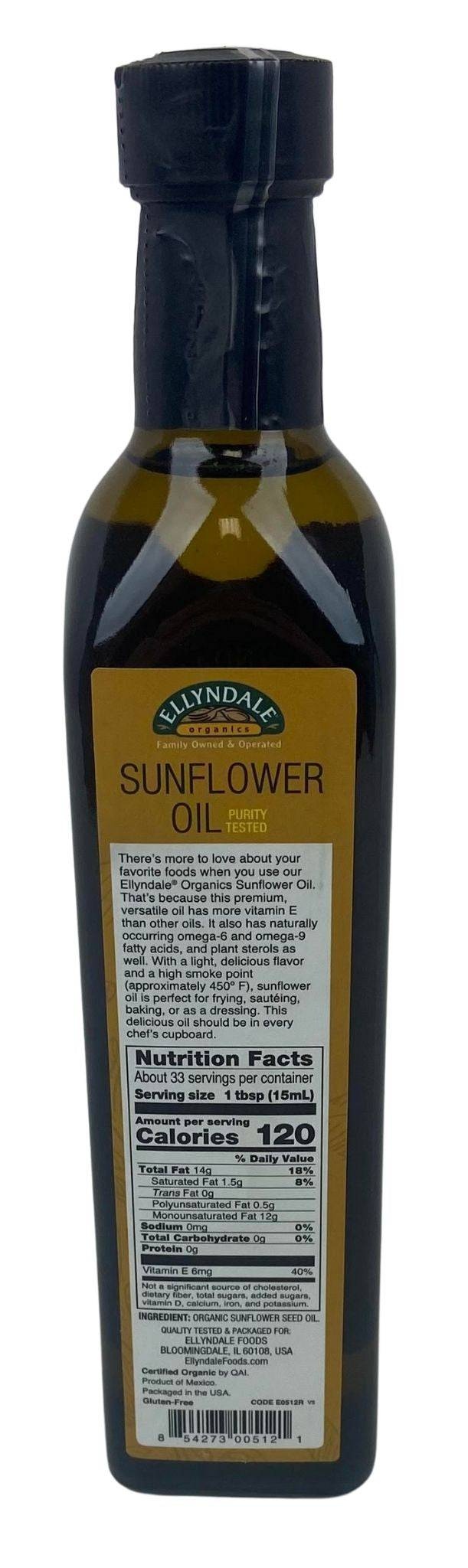 Sunflower Oil, Organic - 16.9 Oz