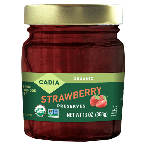 Organic Strawberry Preserves - Cadia 13 Oz
