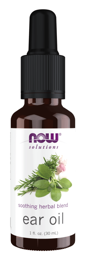 NOW Ear Oil - 1 Oz, Natural Soothing Relief for Irritated Ears