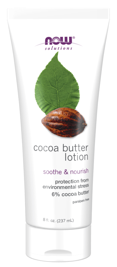 NOW Cocoa Butter Lotion - 8 Fl Oz