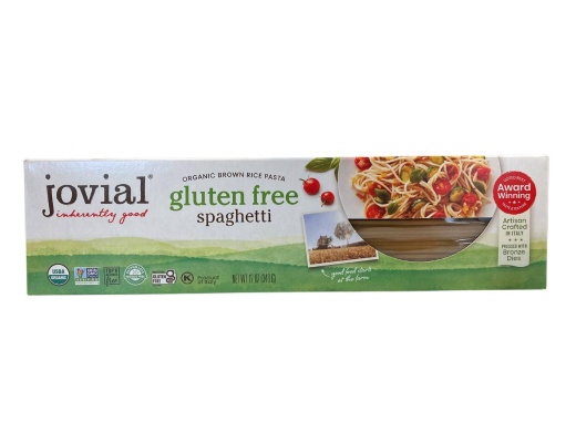 Jovial Organic Brown Rice Spaghetti - 12 Oz Gluten Free Pasta