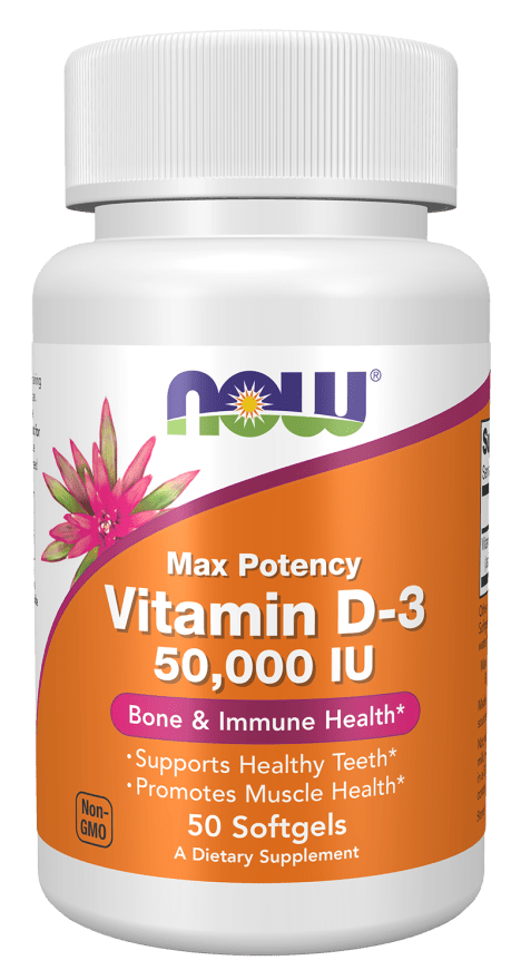 Vitamin D-3 50,000 IU Max Potency - 50 Count