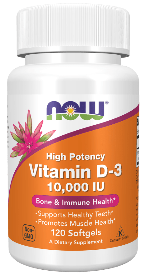 Vitamin D-3 10,000 IU High Potency - 120 Softgels