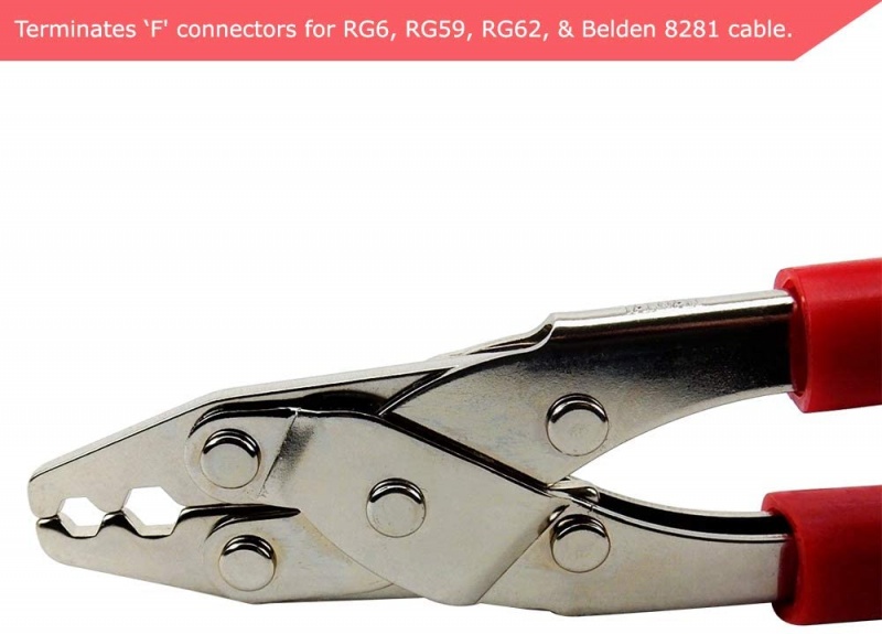 Coax 'F' Connector Crimp Tool