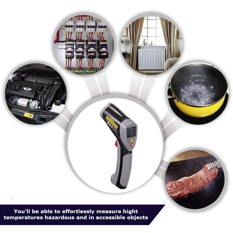 Professional Infrared High Temp Thermometer With Laser Pointer