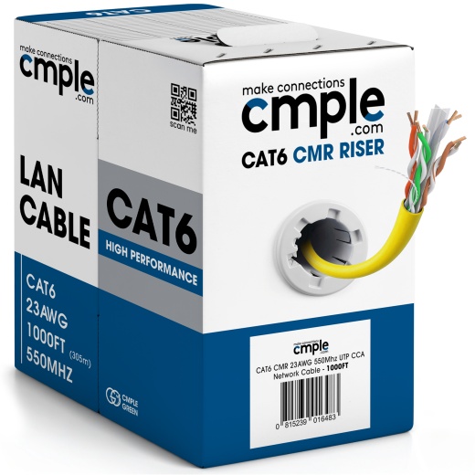 Three Way Cmp Riser Buy 1000Ft Cat 6 Riser Ethernet Cable Yellow Online - CMPLE