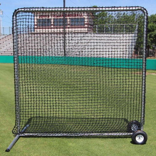 7' X 7' Fielder Net And Premier Frame With Wheels