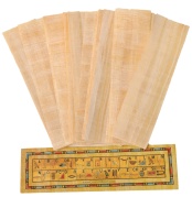 Set 10 Egyptian Papyrus Paper 12x16in (30x40cm) - Ancient Alphabets Papyrus  Sheets-Papyri for Art Project, Scrapbooking, and School History - Ideal