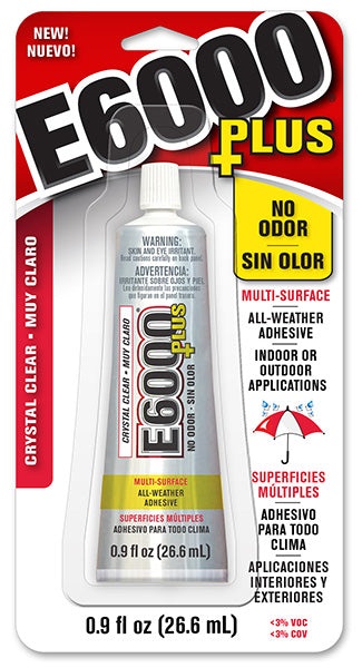 E6000 Plus Glue Clear .9 Oz Case/6