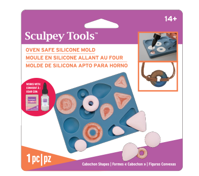 Sculpey Silicone Bakeable Mold, Cabochon Shapes