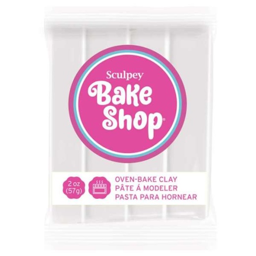 Bake Shop By Sculpey 2Oz White Modeling Clay Ba02 1802