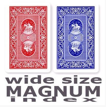 Copag Red & Blue Wide - Magnum Index Playing Cards