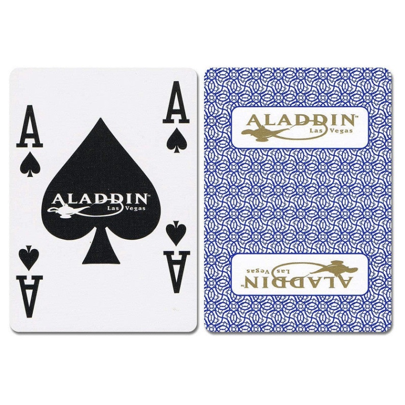 Aladdin New Uncancelled Casino Playing Cards Gold