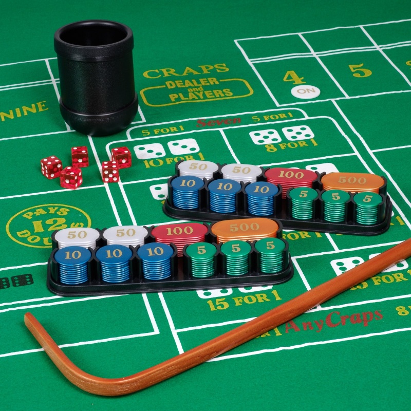 Complete Craps Set - Includes Everything You Need To Play Craps!