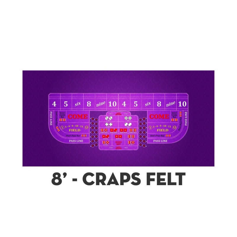 Classic Craps Layout - Purple
