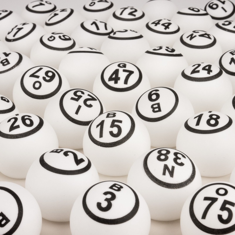 Bingo Balls - White 1 Sided - 1.5 Inch
