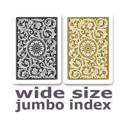 Copag 1546 Black & Gold Wide -Jumbo Index Playing Cards