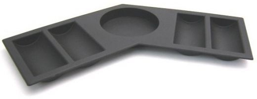 Black Angled Insert Poker Chip Tray (4 Row / 90 Chip)