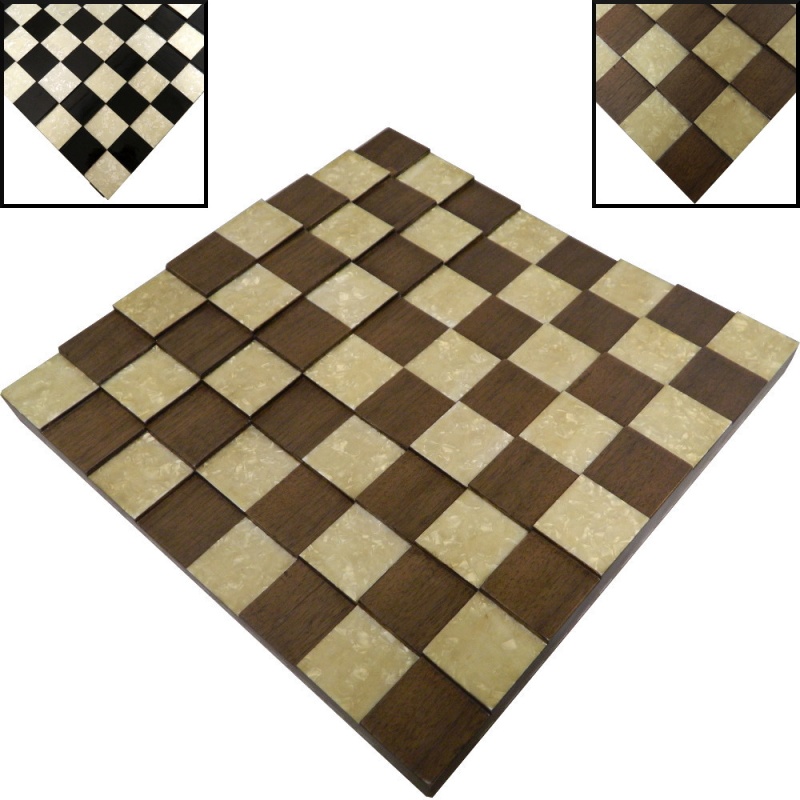 16" Pyramid Turkish Chess Board With 2" Squares