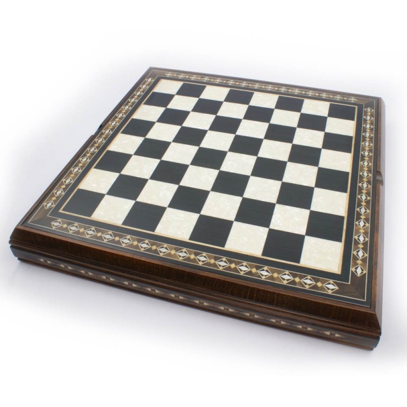 21" Luxury Turkish Storage Chess Board With 2" Squares