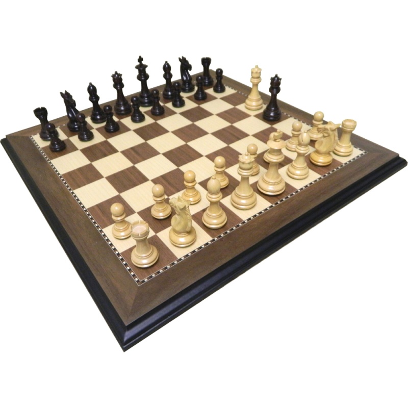 23" Mow Cardinal Rosewood Phalanx Signature Staunton Presidential Chess Set