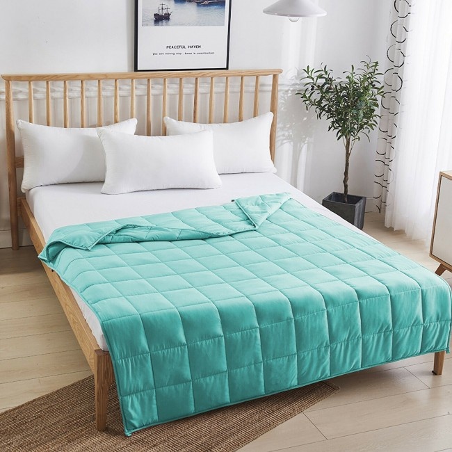 60 X 80 Inch Heavy Weighted Natural Bamboo Fabric Blanket