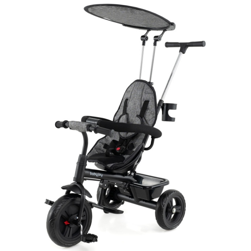 7-in-1 Baby Stroller Tricycle with Adjustable Canopy