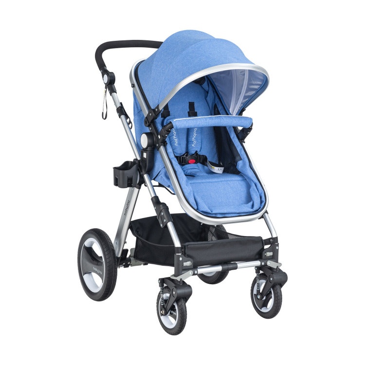Folding Aluminum Baby Stroller Baby Jogger With Diaper Bag
