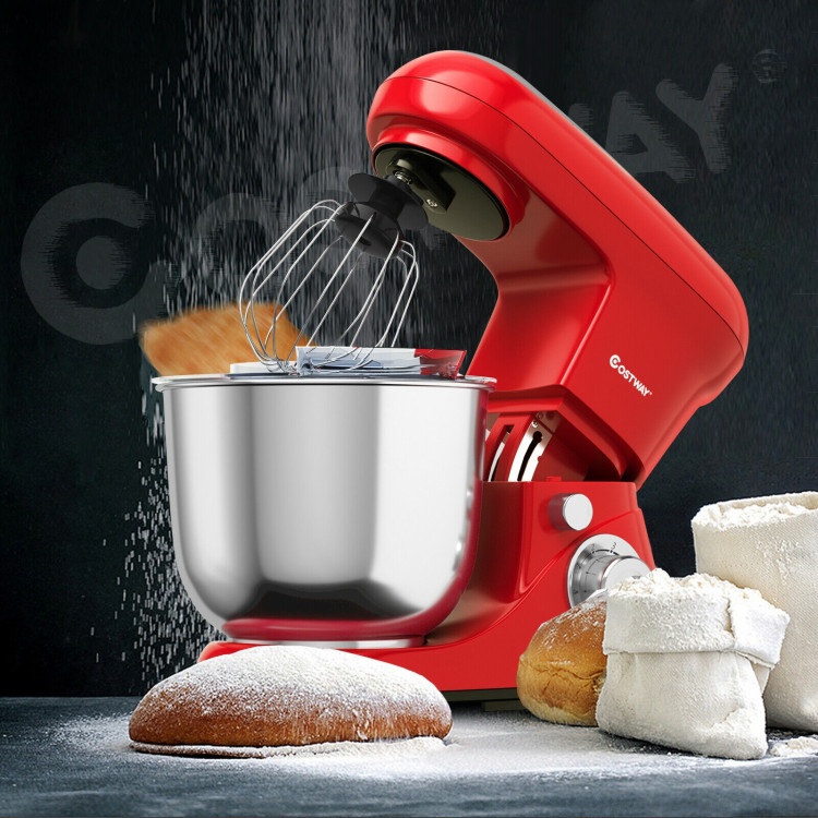 5.3 Qt Stand Kitchen Food Mixer 6 Speed With Dough Hook Beater