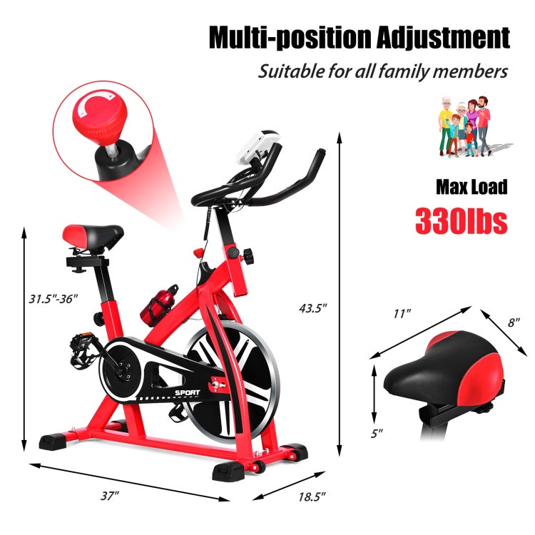 Adjustable Exercise Bicycle For Cycling And Cardio Fitness