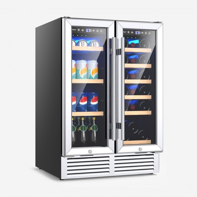 24 Inch Dual Zone Wine And Beverage Cooler